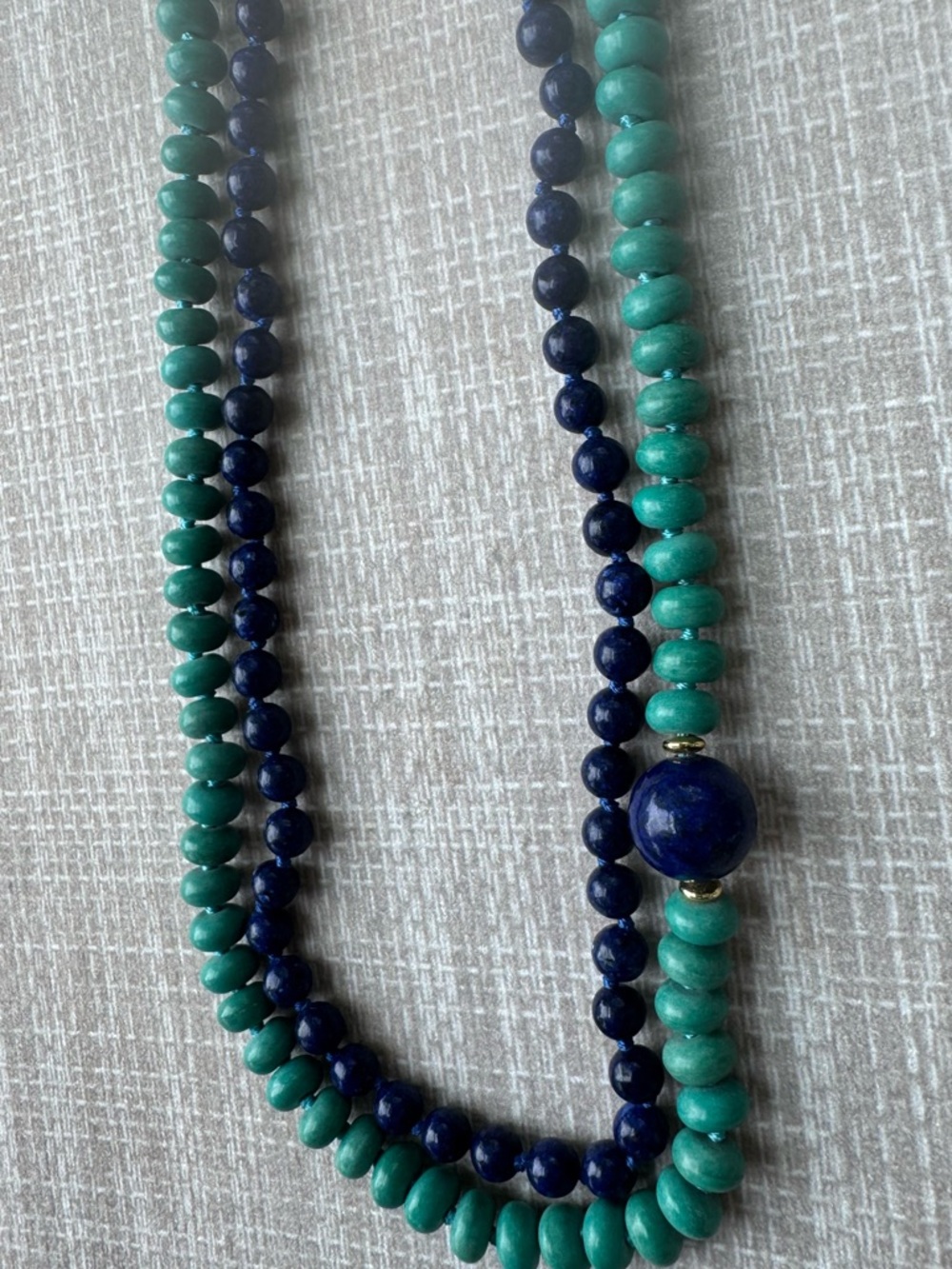 NWOT Tuckernuck Turquoise and Lapis Lazuli Necklace - Picture 7 of 8